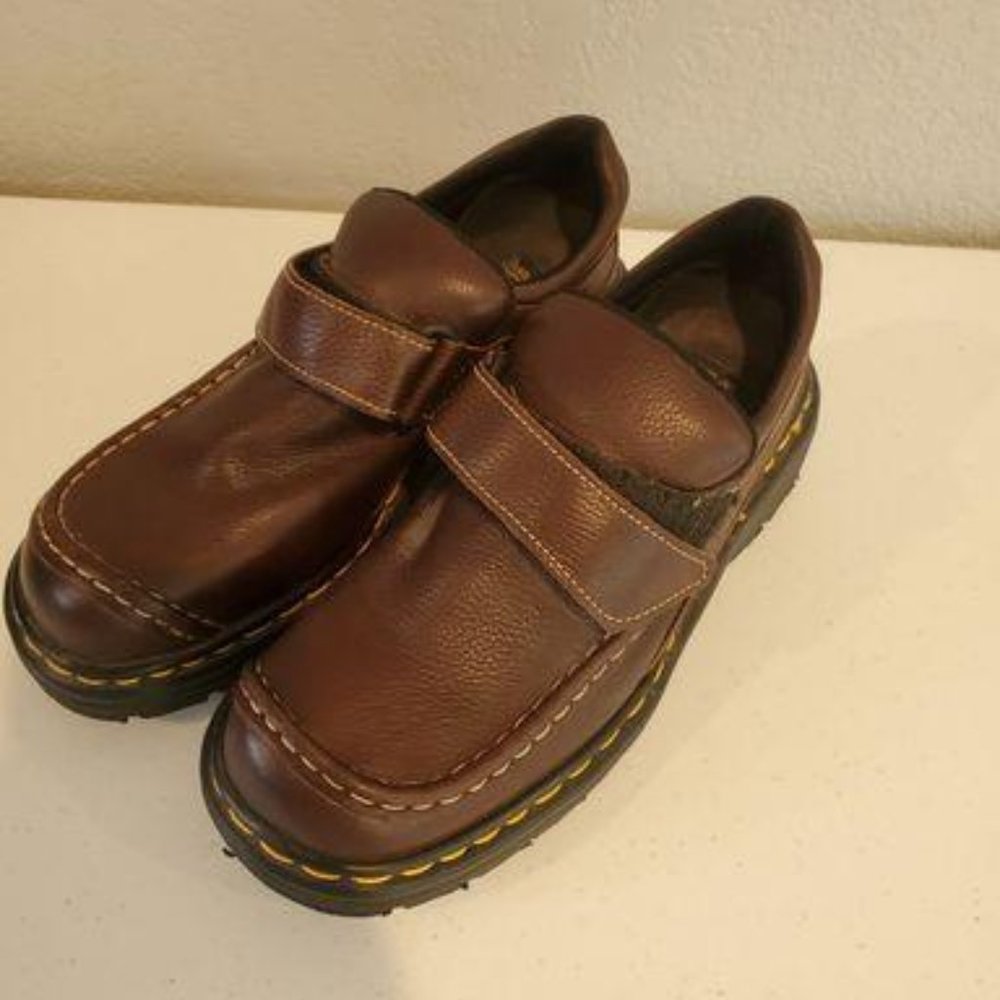 Dr Martens Mens Brown Leather Air Cushioned Sole